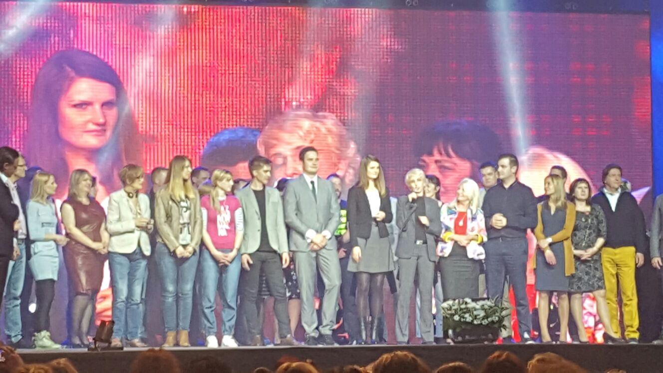 Anita Falamić na pozornici 2016.
